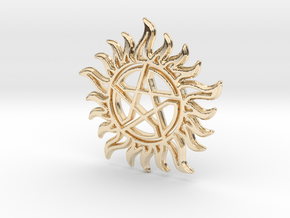 Anti-Possession Star in 14k Gold Plated Brass