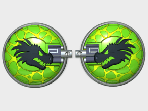 Dragon Head - Naxos Combat Shields in Tan Fine Detail Plastic: Small
