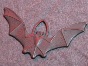 Bat Pendant in Polished and Bronzed Black Steel