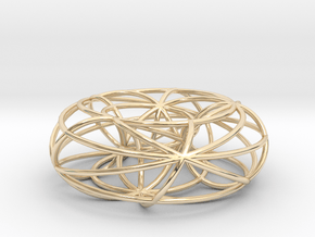 toroidal geodesics big in 14K Yellow Gold