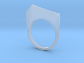 Ice Ridge Ring in Smooth Fine Detail Plastic: 6 / 51.5