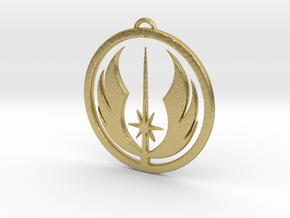 Jedi Order Pendant in Natural Brass