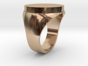 Blank Secret Reveal Ring -Base in 14k Rose Gold Plated Brass