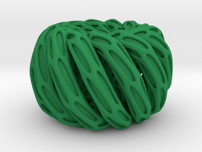 Solid Twisted double torus in Green Processed Versatile Plastic