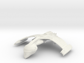 Romulan FireBird Class  WarBird wings up in White Natural Versatile Plastic