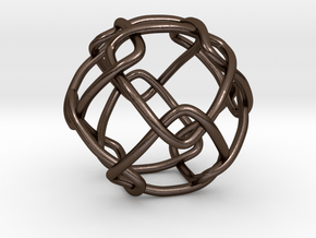 Link with Cubic Symmetry Group in Polished Bronze Steel