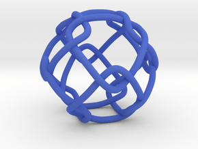 Link with Cubic Symmetry Group in Blue Processed Versatile Plastic