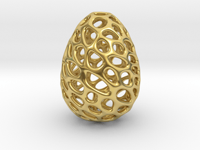 Dino Dragon Egg in Polished Brass