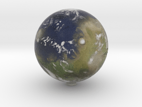 Terraformed Mars /12" Earth globe addon in Natural Full Color Sandstone