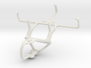 Controller mount for PS3 & Plum Gator 3 - Front in White Natural Versatile Plastic