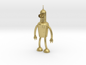 Futurama Bender Figure in Natural Brass: Small