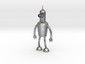 Futurama Bender Figure in Natural Silver: Small