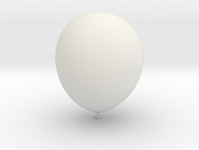 Balloon! in White Natural Versatile Plastic: Small