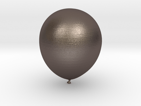Balloon! in Polished Bronzed-Silver Steel: Small