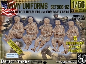 1/56 Mod-Unif Vest+Mitch Set506-02 in Tan Fine Detail Plastic
