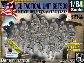 1/64 Mod-Unif Vest+Mitch Set508 in Tan Fine Detail Plastic