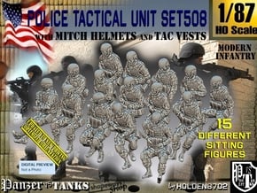 1/87 Mod-Unif Vest+Mitch Set508 in Tan Fine Detail Plastic