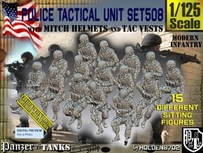 1/125 Mod-Unif Vest+Mitch Set508 in Tan Fine Detail Plastic