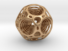 Nested dodecahedron in Natural Bronze