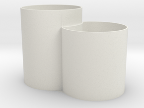 Vase Mod 005 in White Natural Versatile Plastic