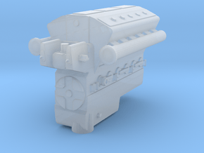 Loco engine in Smooth Fine Detail Plastic