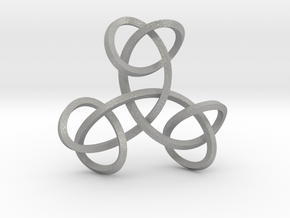 Triple Knot Pendant in Aluminum