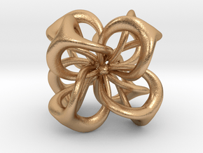 Flower in 4 Dimensions in Natural Bronze