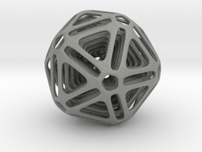 Nested Icosahedron in Gray PA12