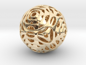 Cube to Octahedron Transition in 14k Gold Plated Brass