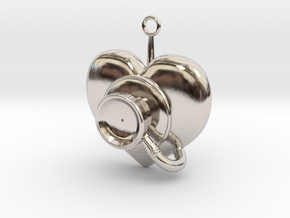 Stethoscope Pendant in Platinum