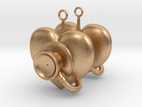 Stethoscope Earrings in Natural Bronze