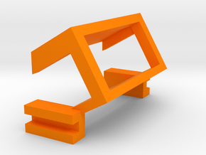 Nerf Demolisher Voltmeter Bracket in Orange Processed Versatile Plastic