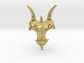 Dragon head in Natural Brass