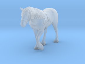 Draft Horse w/Harness in Smooth Fine Detail Plastic: 1:48 - O
