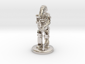 Battle Droid 20mm tall in Platinum