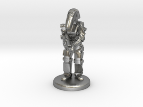 Battle Droid 20mm tall in Natural Silver