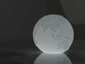 Lamp Globe in White Natural Versatile Plastic