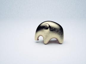 Elephant Black in Polished Bronzed Silver Steel