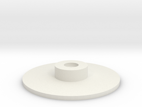 16mm looper Platter in White Natural Versatile Plastic