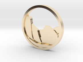 Yosemite Valley Pendant in 14k Gold Plated Brass