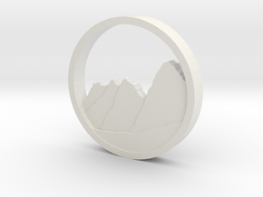 Mount Whitney Pendant in White Natural Versatile Plastic