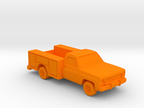 Utility Truck 1970's (S) in Orange Processed Versatile Plastic: 1:64 - S