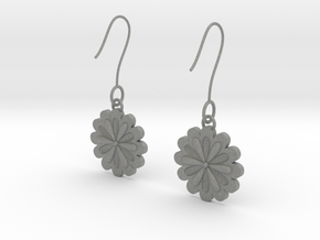 Daisy earrings in Gray PA12