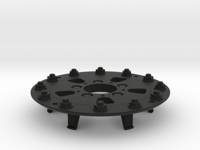TRX-4 Hutchinson Wheel Cap 12 Nuts - One Piece in Black Natural Versatile Plastic