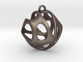 Hedra I in Polished Bronzed-Silver Steel