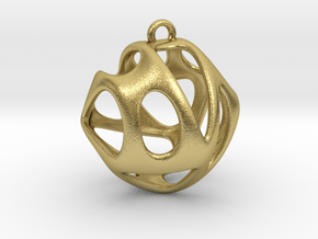 Hedra I in Natural Brass