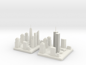 World Trade Center complex evolution in White Natural Versatile Plastic