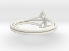 anello stellai filo c 12 giu in White Natural Versatile Plastic