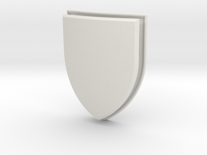 Heater Shield (Framed) in White Natural Versatile Plastic: Small