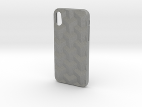 iPhone X case_Cube in Gray PA12